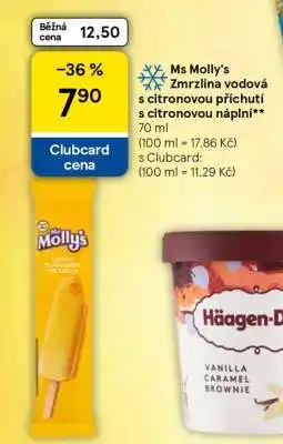 Tesco Ms Molly's Zmrzlina vodová s citronovou příchutí s citronovou náplní nabídka
