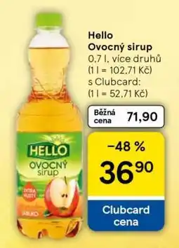 Tesco Hello Ovocný sirup nabídka