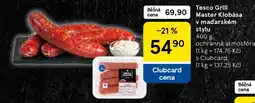 Tesco Tesco Grill Master Klobása v maďarském stylu nabídka