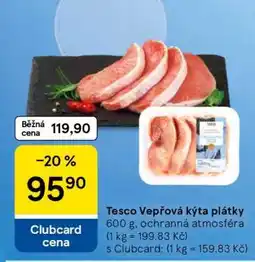 Tesco Tesco Vepřová kýta plátky nabídka