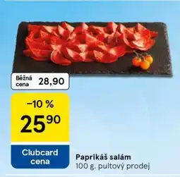 Tesco Paprikáš salám nabídka