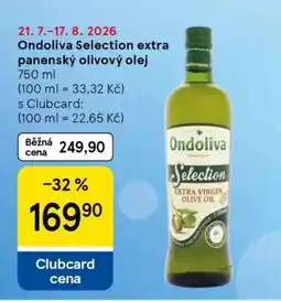 Tesco Ondoliva Selection extra panenský olivový olej nabídka