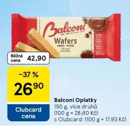 Tesco Balconi oplatky nabídka