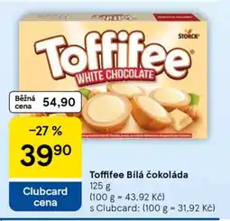 Tesco Toffifee Bílá čokoláda nabídka