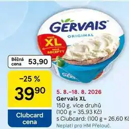 Tesco Gervais XL, 150 g, více druhů nabídka