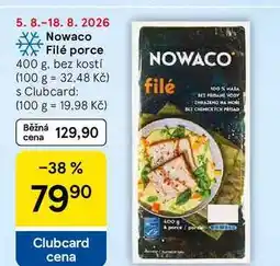 Tesco Nowaco Filé porce, 400 g, bez kostí nabídka