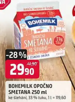 Trefa BOHEMILK OPOČNO SMETANA 250 ml ke šlehání, 33% tuku nabídka