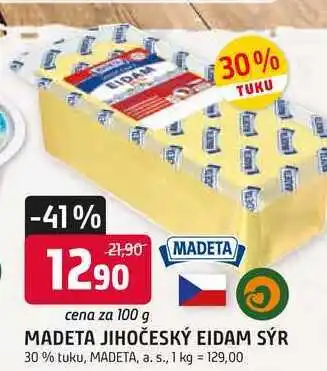 Trefa MADETA JIHOČESKÝ EIDAM SÝR 30% tuku nabídka