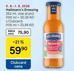 Tesco Hellmann's Dressing, 250 ml, více druhů nabídka