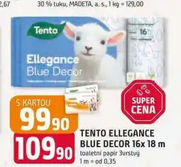Trefa TENTO ELLEGANCE BLUE DECOR 16x 18 m toaletní papír 3vrstvý nabídka