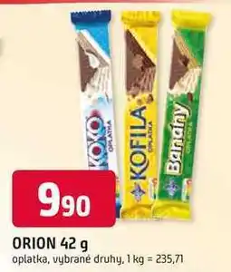 Trefa ORION 42 g oplatka, vybrané druhy nabídka