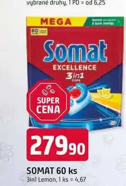 Trefa SOMAT tablety do myčky 60 ks nabídka