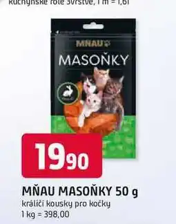 Trefa MŇAU MASOŇKY 50 g králičí kousky pro kočky nabídka