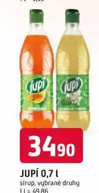Trefa JUPÍ 0,7l sirup nabídka