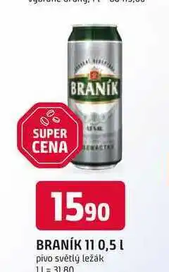 Trefa Braník Jedenáctka pivo ležák světlý 0,5l plech nabídka