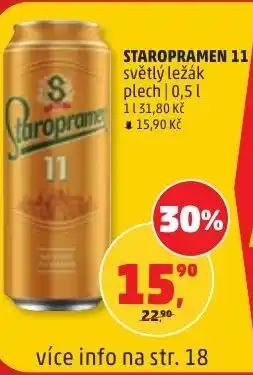 Penny Market Staropramen 11 světlý ležák nabídka