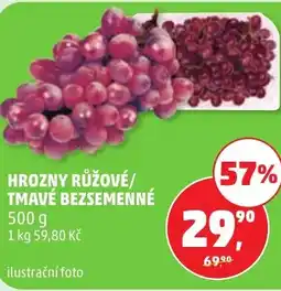 Penny Market Hrozny růžové/ tmavé bezsemenné nabídka