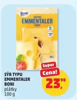Penny Market Sýr typu emmentaler boni plátky nabídka