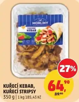 Penny Market Kuřecí kebab, kuřecí stripsy nabídka