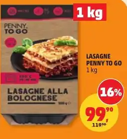 Penny Market Lasagne penny to go nabídka