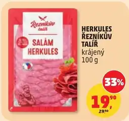 Penny Market Herkules řezníkův talíř krájený nabídka