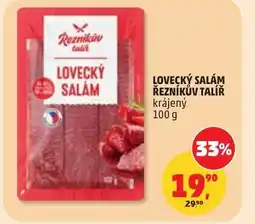 Penny Market Lovecký salám řezníkův talíř krájený nabídka