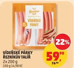 Penny Market Vídeňské párky řezníkův talíř nabídka