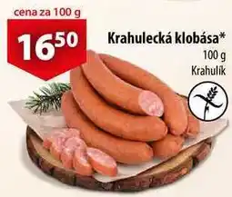 CBA Krahulecká klobása nabídka