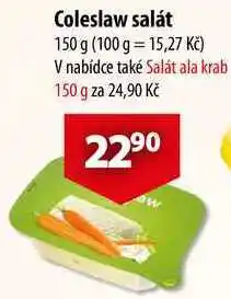 CBA Coleslaw salát nabídka