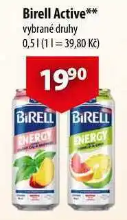 CBA Birell Active nabídka
