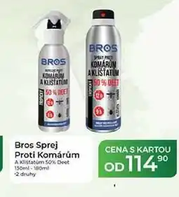 Tamda Foods Bros Sprej Proti Komárům A Klištatúm 50% Deet 130ml-180ml nabídka