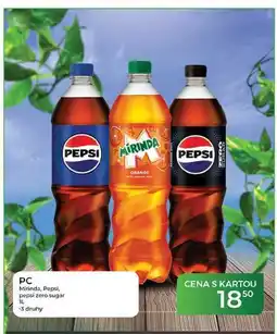 Tamda Foods PC Mirinda, Pepsi, pepsi zero sugar nabídka