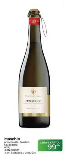 Tamda Foods Maschio prosecco Del Cavalieri Spago DOC nabídka
