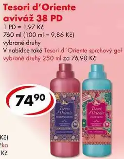 CBA Tesori d'Oriente aviváž, 38 PD/760 ml nabídka