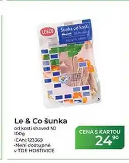 Tamda Foods Le & Co šunka od kosti shaved NJ nabídka