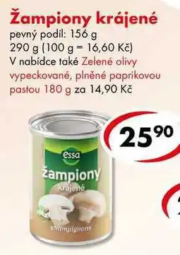 CBA Žampiony krájené nabídka