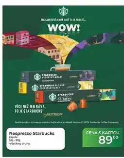Tamda Foods Nespresso Starbucks kapsle 51g-57g nabídka