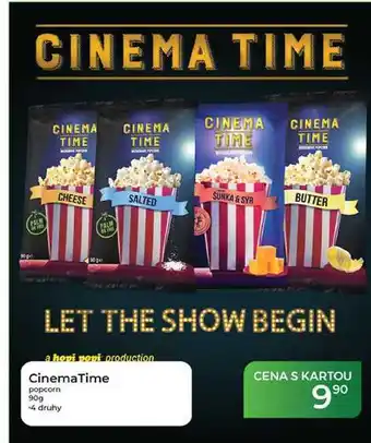 Tamda Foods CinemaTime popcorn nabídka
