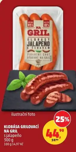 Penny Market Klobása grilovací na gril nabídka