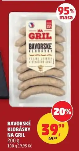 Penny Market Bavorské klobásky na gril nabídka