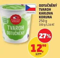 Penny Market Odtučněný tvaroh karlova koruna nabídka