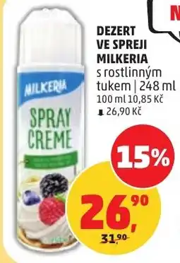 Penny Market Dezert ve spreji milkeria nabídka