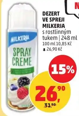 Penny Market Dezert ve spreji milkeria nabídka
