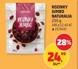 Penny Market Rozinky jumbo naturalia nabídka