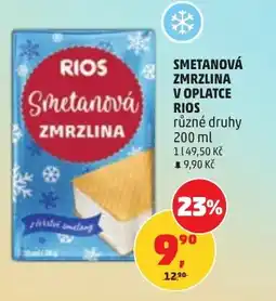 Penny Market Smetanová zmrzlina v oplatce rios nabídka
