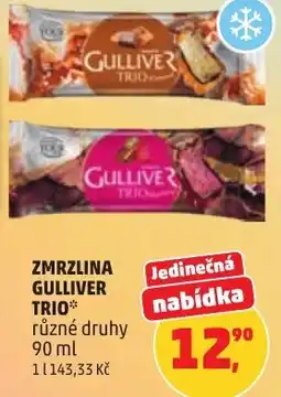 Penny Market Zmrzlina gulliver trio nabídka