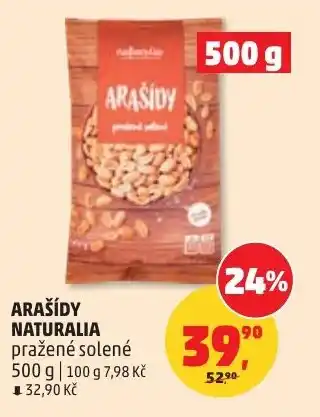 Penny Market Arašídy naturalia nabídka
