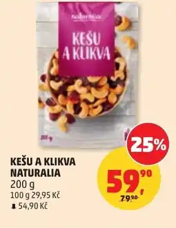 Penny Market Kešu a klikva naturalia nabídka