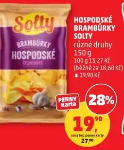 Penny Market Hospodské brambůrky solty nabídka