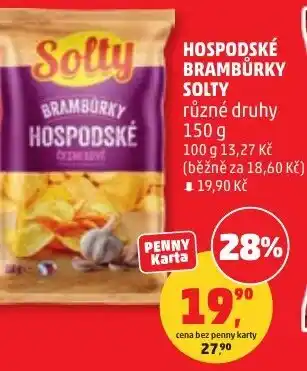 Penny Market Hospodské brambůrky solty nabídka